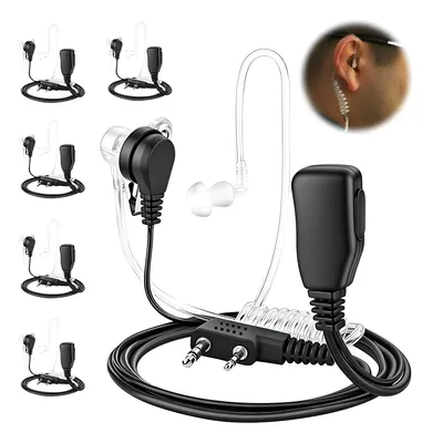 Fone Silicone P/ Baofeng 777s Radio Comunicador Lapela 6 Kit