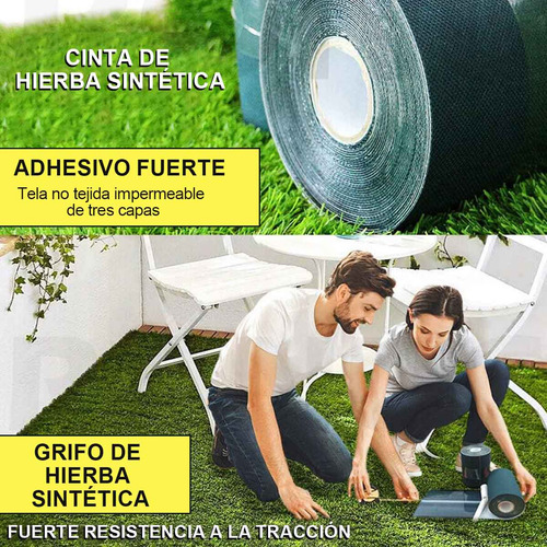 Césped Cinta Autoadhesivo Para Césped Artificial 15 Cmx100 M