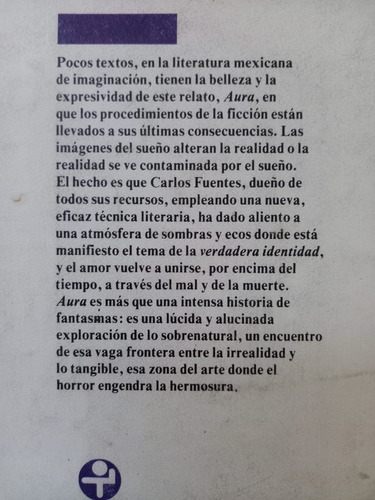 Aura Carlos Fuentes Editorial Era (Usado)