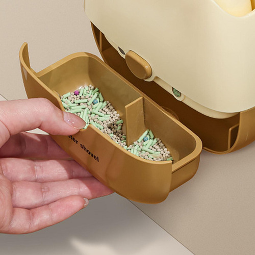 Recogedor Lavable De Arena Para Gatos, Sala De Estar, Madera