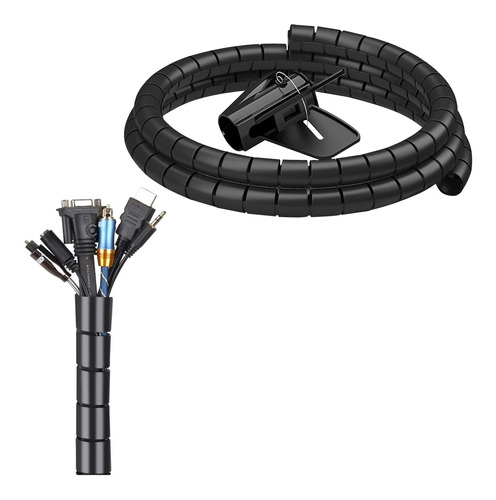 Cubre Cable Organizador 15mm Espesor Espiral 2m Calidad Ax®