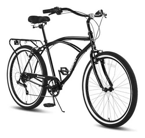 Bicicleta Cruiser Playa Hombre, 7 Velocidades, Estabilidad Y