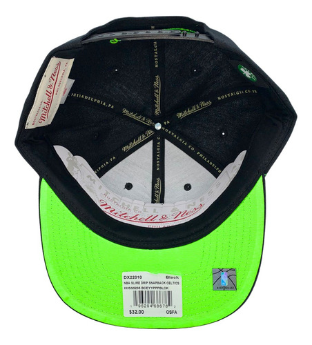 Gorra Mitchell & Ness Boston Celtics Slime Drip Ajustable