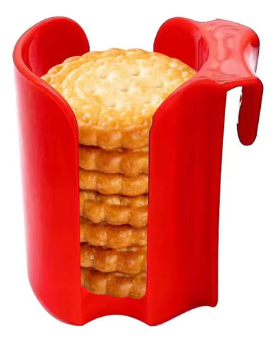 Soporte Para Galletas Para Taza/vaso Portavasos Galletas Taz Rojo