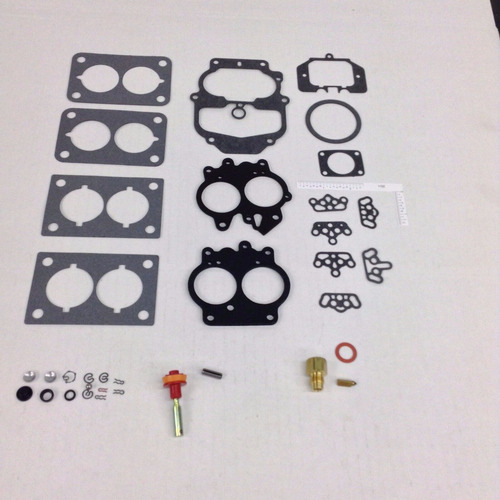 Kit Carburador Dodge 318 Carter 2b Inyector Interno Rojo