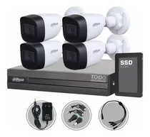 Comprar Kit Seguridad Dahua Dvr 4ch + 4 Camaras 2mp Microfono +disco