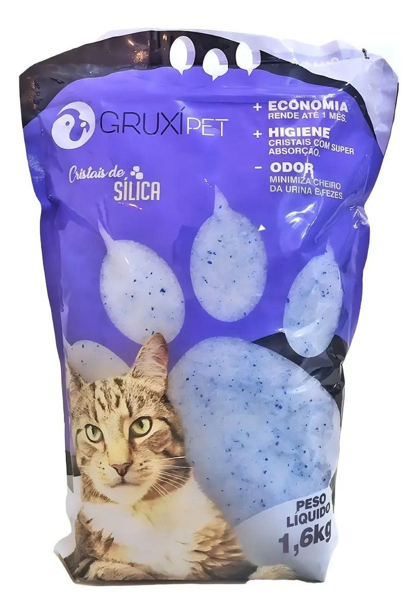 Areia Para Gato Silica Grossa Gruxipet 1,6kg