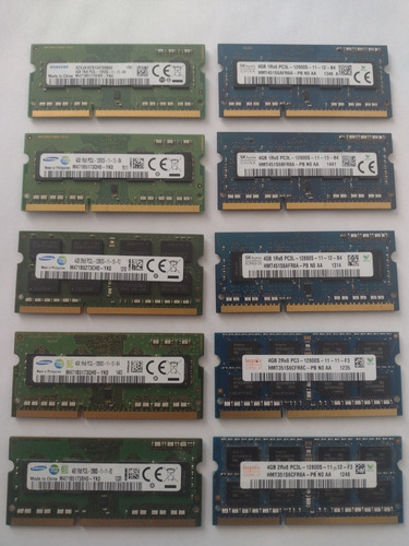 10 Memoria Ram, Samsung/sk Hynix, De 4gb Pc3l-12800s
