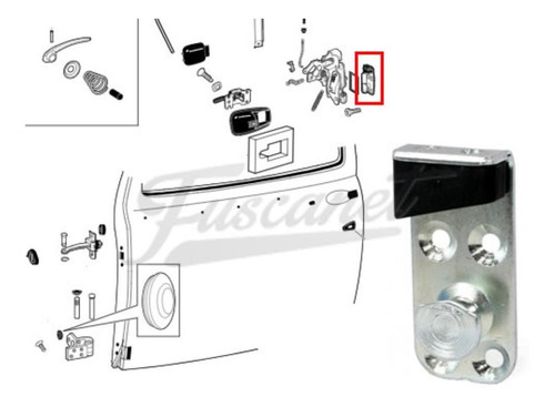 Vw Fusca Cuña Puerta Izquierda Fusca Brasilia Gatillo