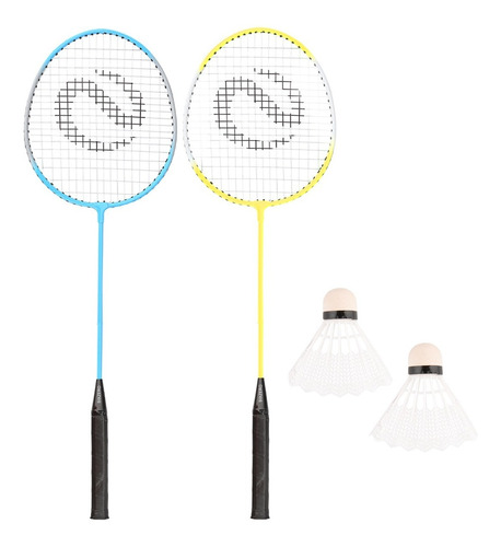 Set Badminton Sixzero 2 Raquetas Junior + 2 Plumas + Bolso