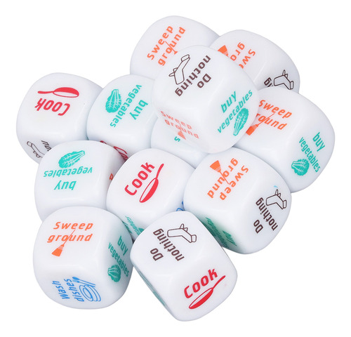 Juego De Dados Novedoso Para Tareas Domésticas, Juego De Rol