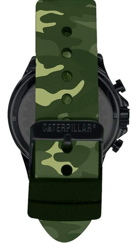 Reloj Cat Hombre Camuflado Verde Cronometro Pu.169.28.818t