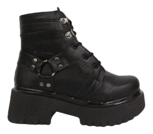 Borcegos Negros Mujer 35 Al 40