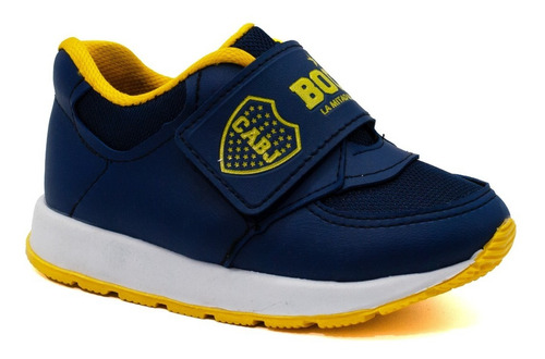 Imagen 8 de 8 de Zapatillas Boca Juniors Para Niño Abrojo Nene Velcro