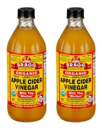 Organic Apple Cider Vinegar 2 Piezas 473ml. C/u Bragg