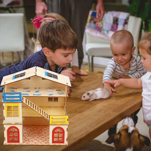 1 Juego De Juguetes Para Hámsteres Hamster Castle, Pequeña C