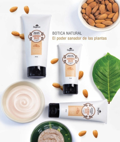 Crema Para Manos Y Uñas Almendras Dulces Biogreen Almendras Dulces