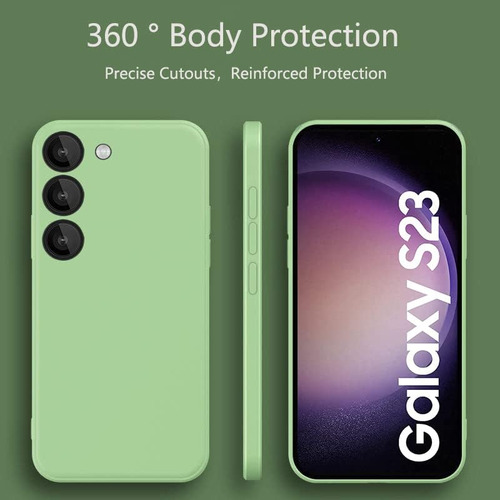 Funda 5 Colores Líquida Silicona Tpu Para Samsung Galaxy S23 Negro+verde+verde Claro+rosa+gris Samsung Galaxy S23