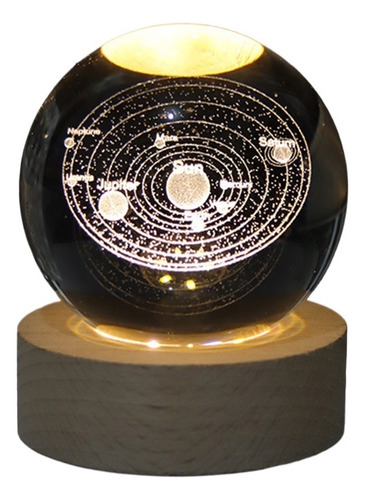 Bola De Cristal Brillante Creativa, Luz De Noche, Regalos