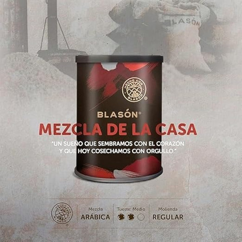 Café Tostado Y Molido Blasón Mezcla De La Casa 340 G