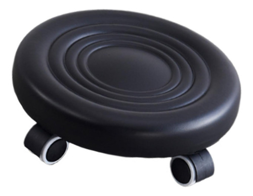Reposapiés De Heces Giratorias Con Con Un Asiento Negro