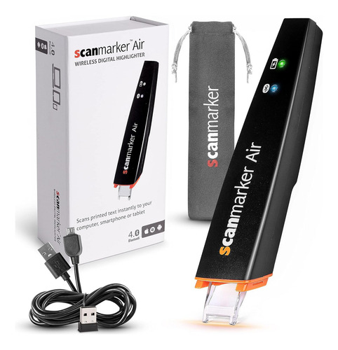 Caneta Scanner Scanmarker - Ocr Digital Highlighter Reader R Cor Preto