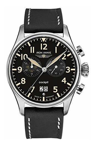 Junkers Iron Annie Flight Control Quartz, 5186-2, Negro