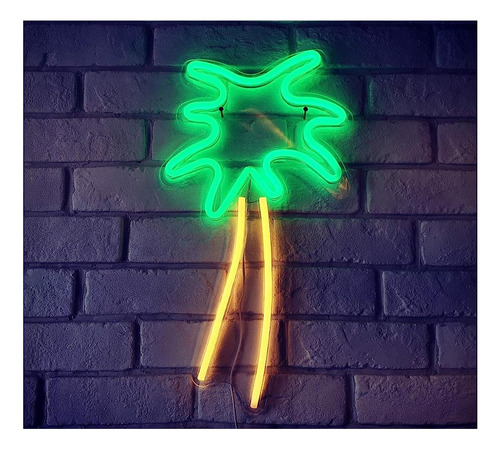 ~? Britrio Led Neon Light Sign, 17.7x 9.84 Coconut Palm Tree