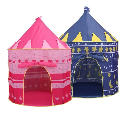 Imagem 3 de 4 de Barraca Toca Infantil Castelinho Tenda Rosa Dobrável Top!