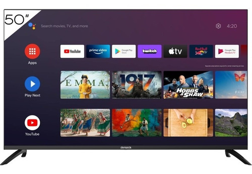 Imagen 1 de 3 de Televisor Smartv Aiwa 50 Pulgadas 4k Android Tv