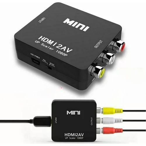 Convertidor Adaptador De Audio Y Video Tv Hdmi A Rca 1080