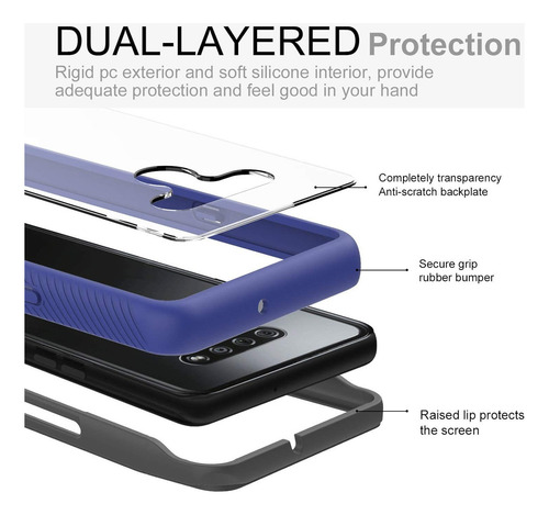 Wol Para LG K51 Funda Para LG K51 Funda Teléfono Con