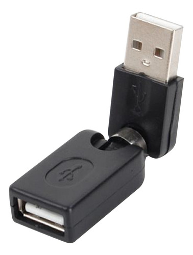 Adaptador De Cabo Giratório Usb Macho Para Usb Fêmea