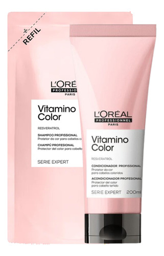 Kit L'oréal Vitamino Color Refil Shampoo 240ml + Cond 200ml