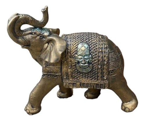 Elefante Decorativo Golden 30 Cm