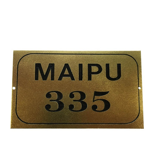 Imagen 4 de 10 de Placa Grabada Con Dirección, Número Frente De Casa 20x15cm.