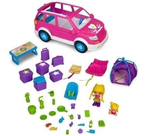 Pinypon Coche Camping Familiar C/ Figuras Y Accesorios 17015