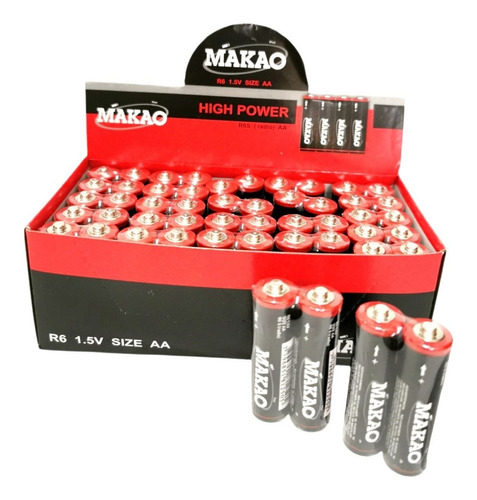 Pilas Makao Alto Rendimiento Aa Pack X12 Unidades Pila Mayor