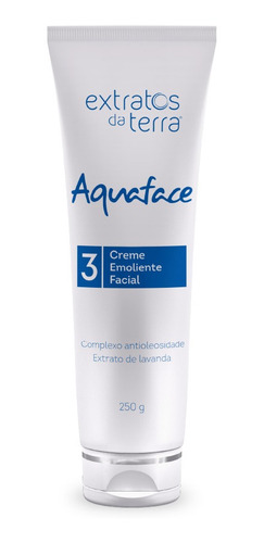 Creme Emoliente 250g Aquaface Extratos Da Terra Momento de aplicação Dia/Noite Tipo de pele Normal