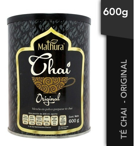 Te Chai Sabor Original 1 Lata De 600g Marca Mathura