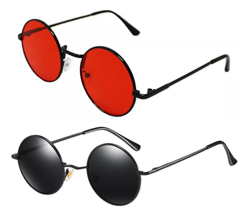 2 Lentes Sol Uv-400 Redondos Potter Unisex Matsuda Lennon