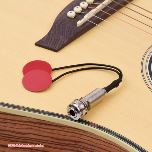 Mini Transductor Guitar Pickup Con Conector De 1/4 De Pulga
