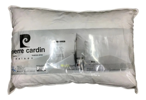 Imagen 9 de 10 de Almohada De Plumas Duvet 40x65 Cm Pierre Cardin 100% Algodon