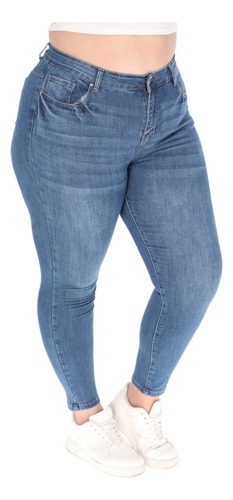 Pantalon Talla Extra Mujer Id027 Curvy Plus Super Stretch