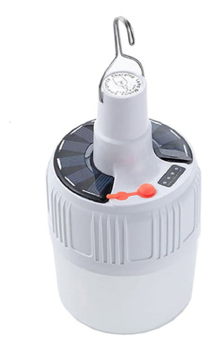 Foco Lampara Recargable Con Panel Solar Luz Led Portatil