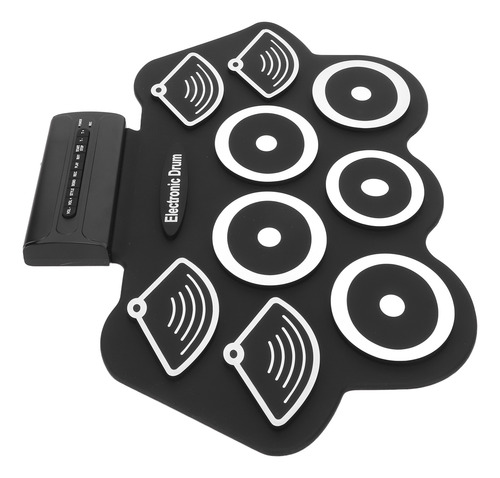 Conjunto Eletrônico Roll Up Drum Practice Pad Midi Kit Pedai
