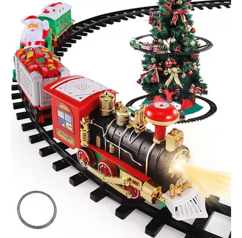 Tren Locomotor Decorativo Musical De Papá Noel De Navidad Co