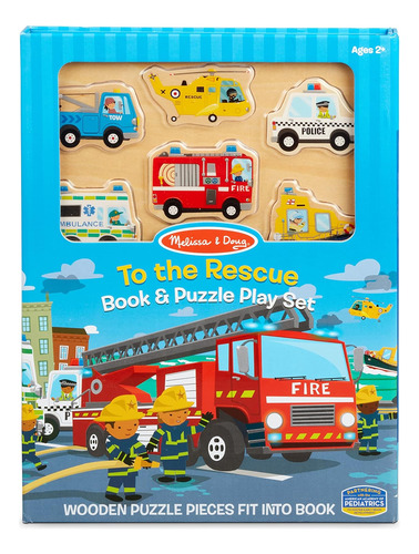 Melissa Doug Al Libro De Rescate Y Un Juego De Rompecabezas