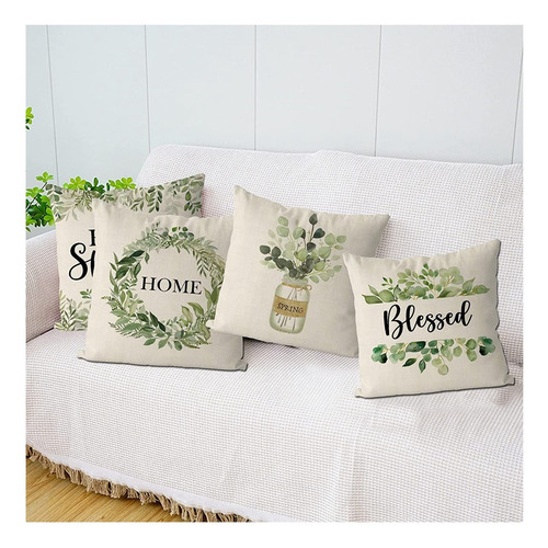 Fundas De Almohada De Primavera De 18 X 18 Pulgadas 4 Decor