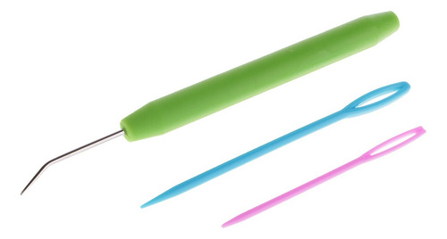 9 Pieces Plastic Needles And Knitting Loom Hook Crochet Hook